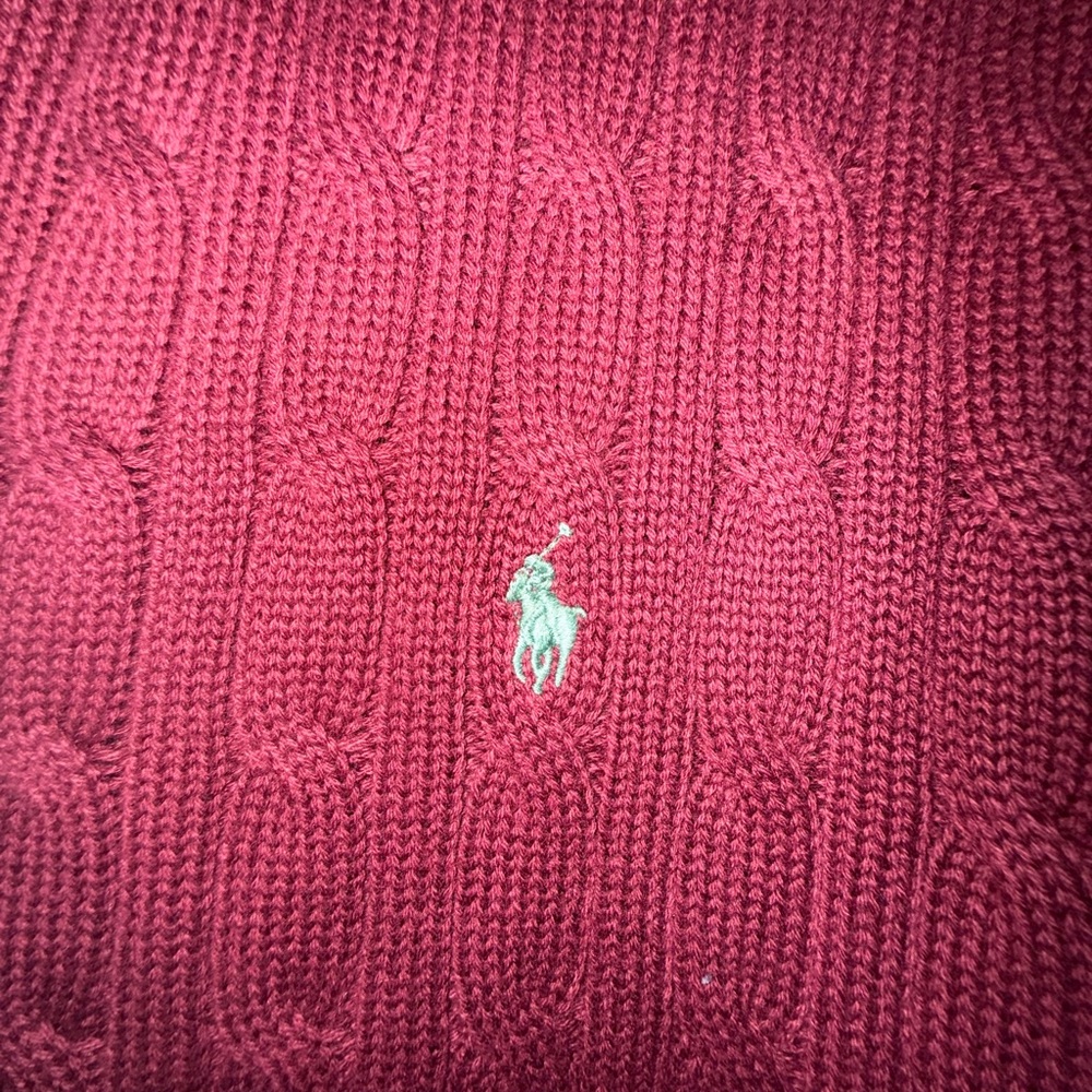 Polo Ralph Lauren Burgundy Knit Sweater - Picture 3 of 6